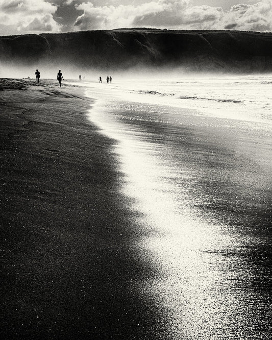 Black White Shoreline