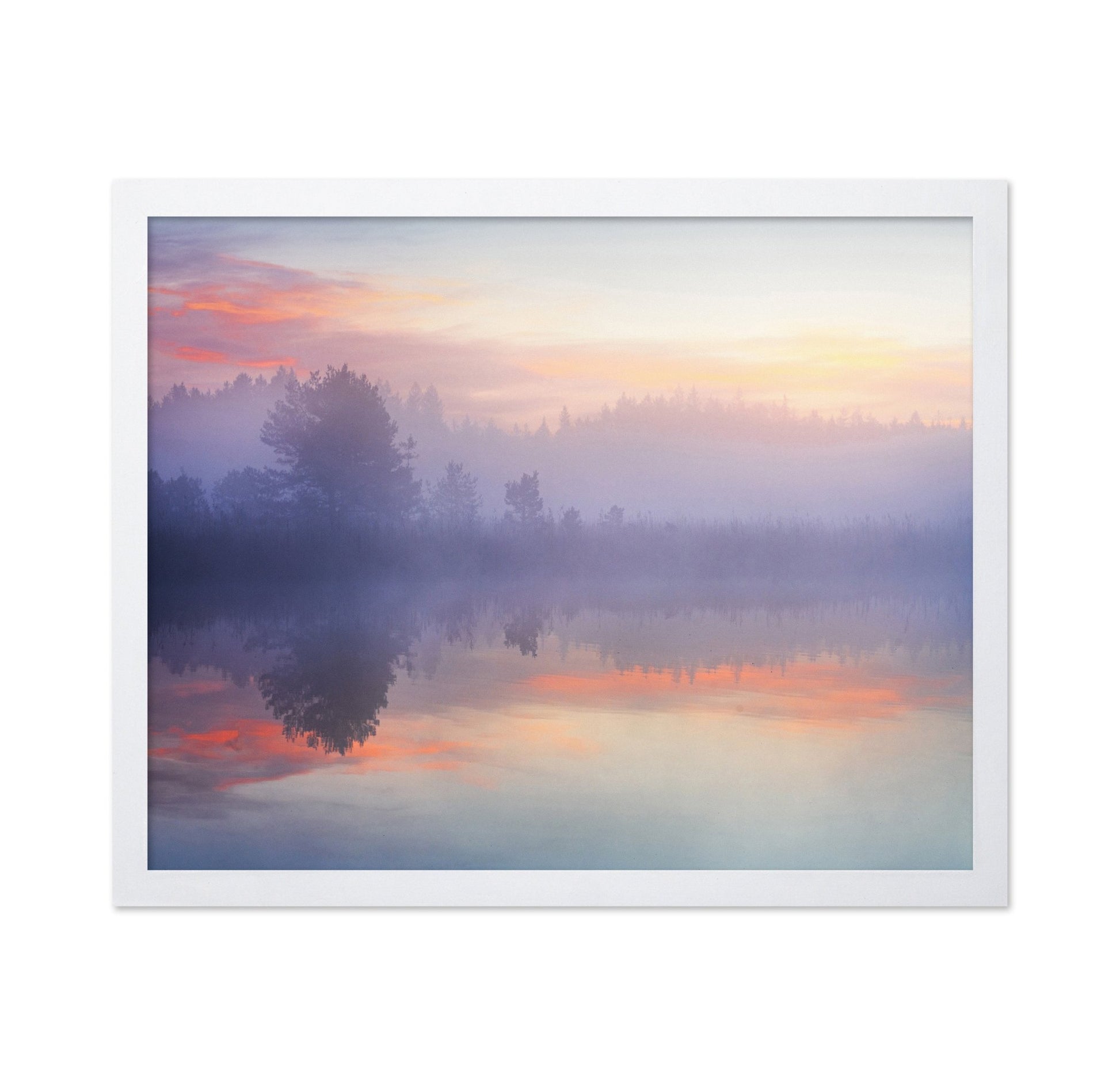 Misty Sunrise Reflection