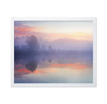Misty Sunrise Reflection