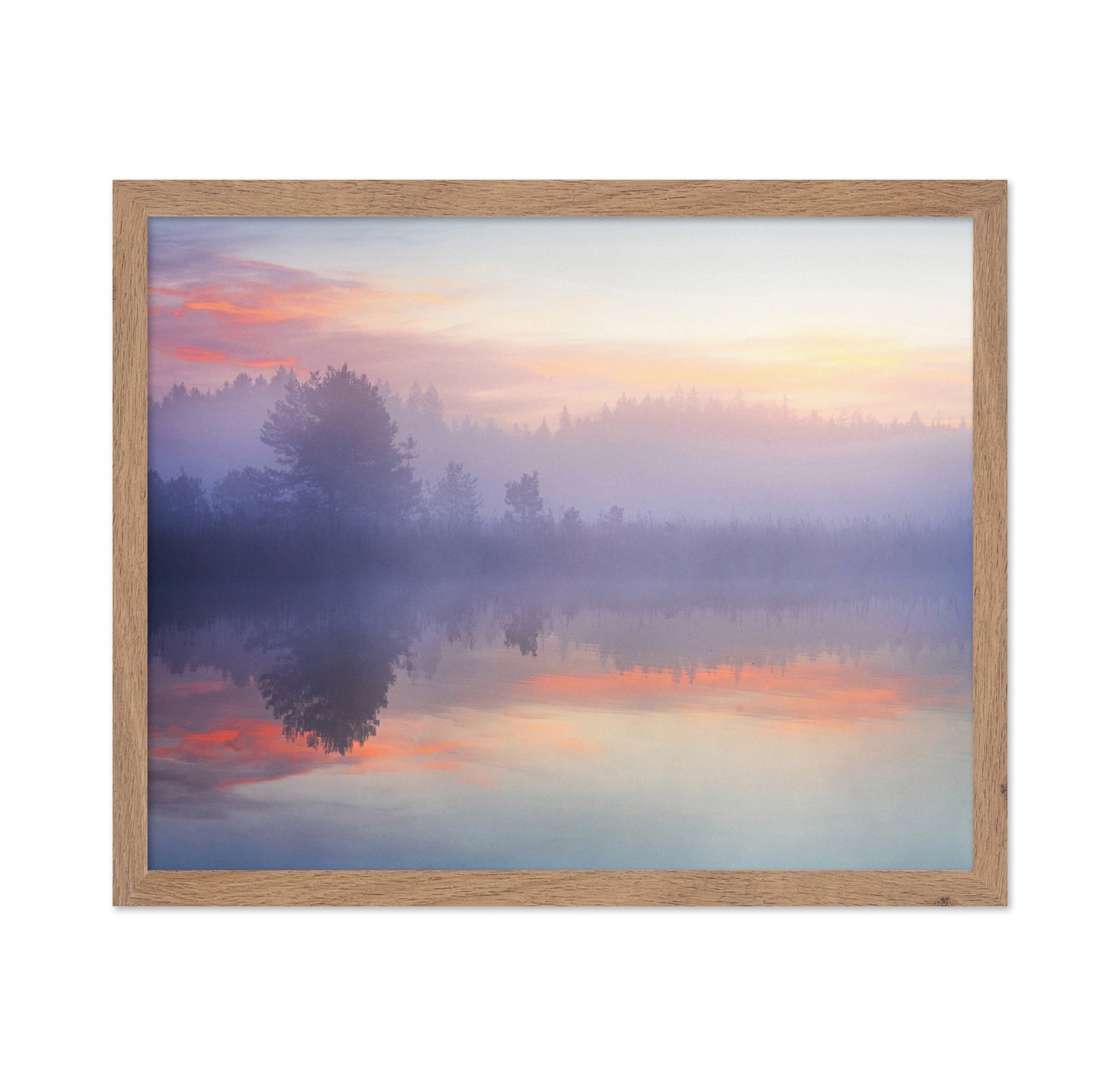 Misty Sunrise Reflection