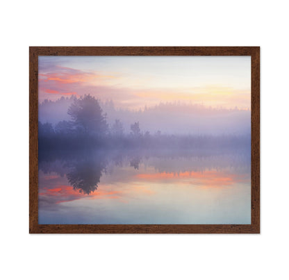 Misty Sunrise Reflection
