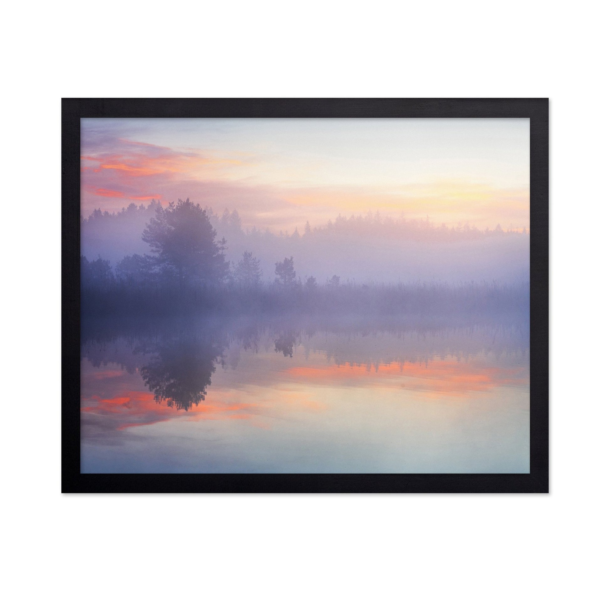 Misty Sunrise Reflection