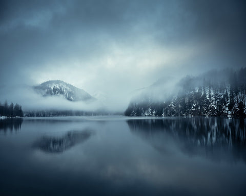 Misty Blue Lake