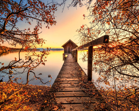 Autumn Lake Pier