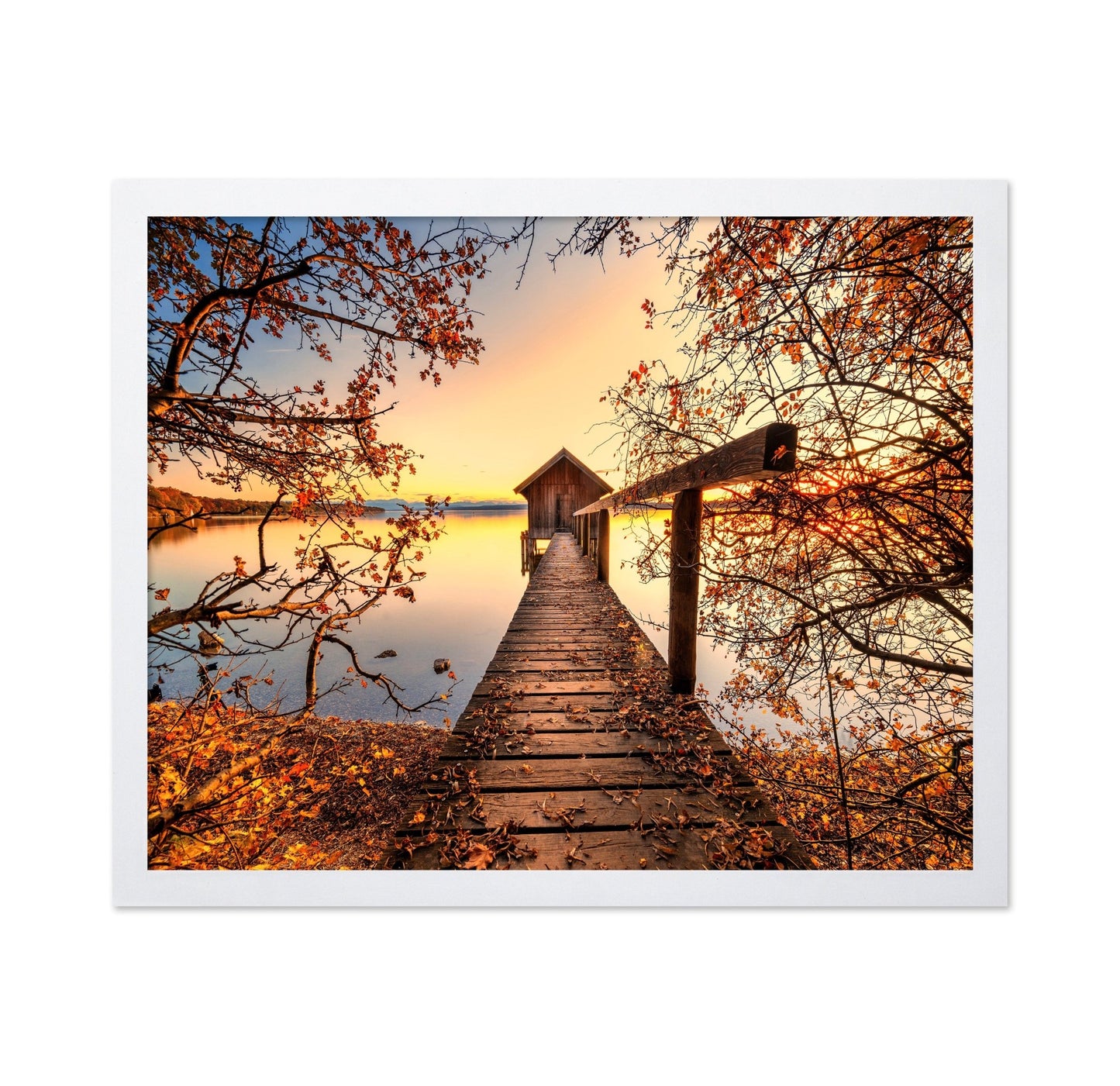 Autumn Lake Pier