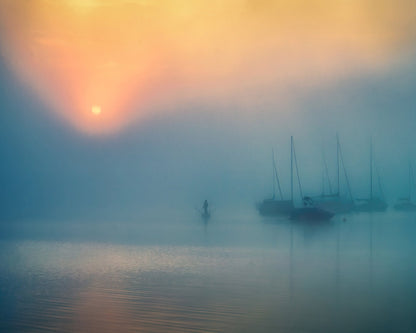 Foggy Harbor Dawn