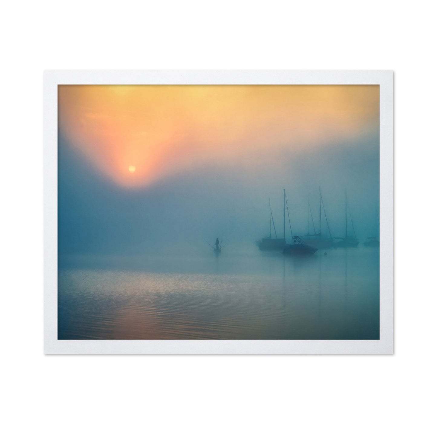 Foggy Harbor Dawn