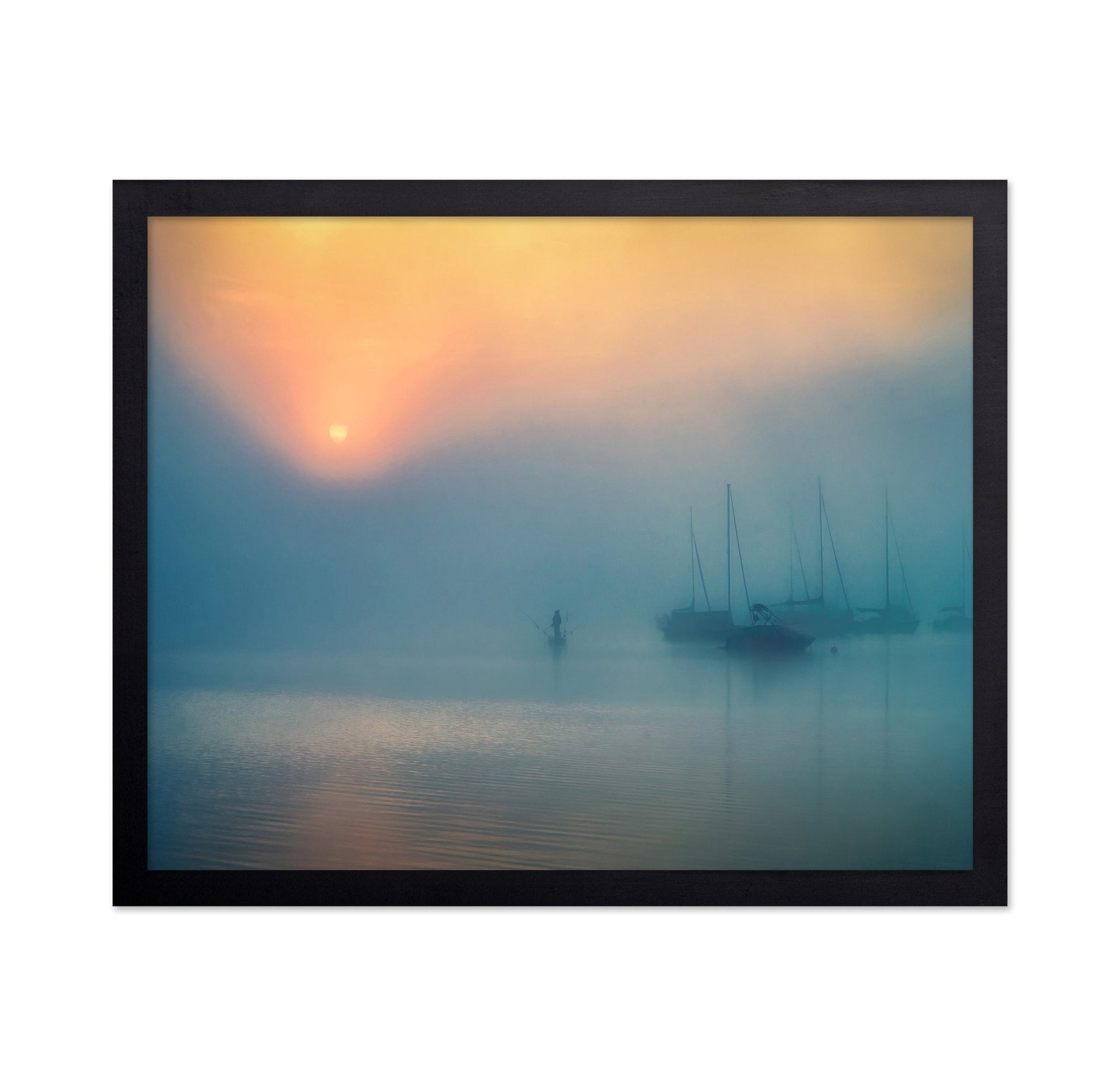 Foggy Harbor Dawn