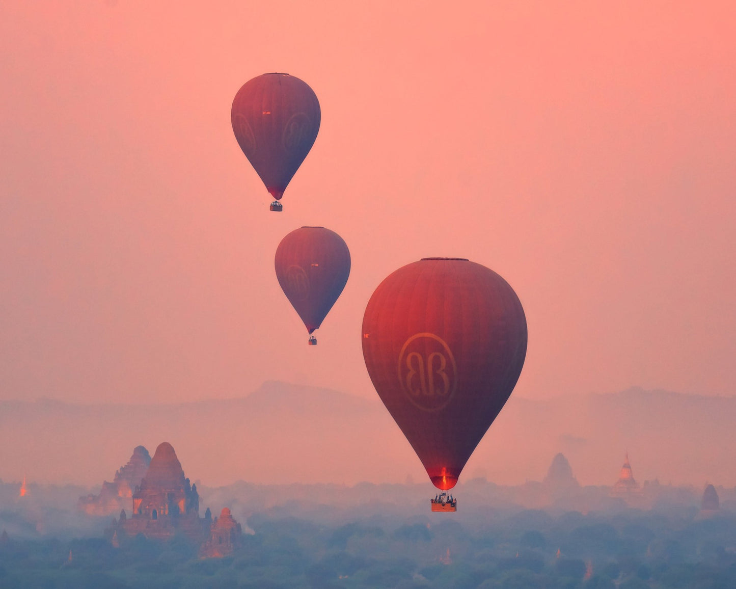 Misty Balloon Sunrise