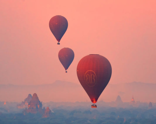 Misty Balloon Sunrise