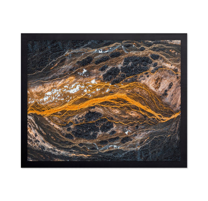 Golden River Abstract