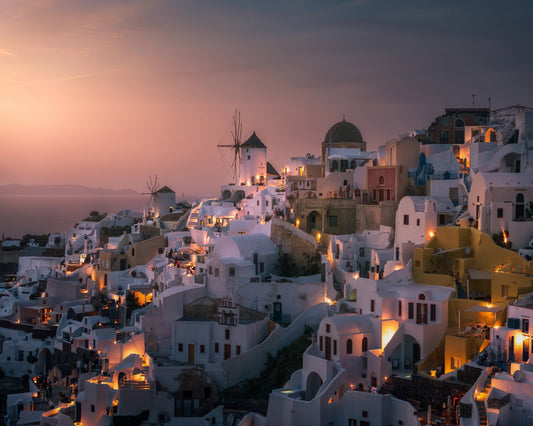 Santorini Evening Glow