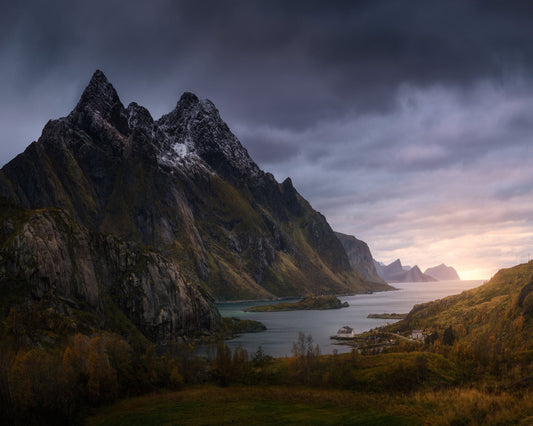 Fjord Mountain Sunset
