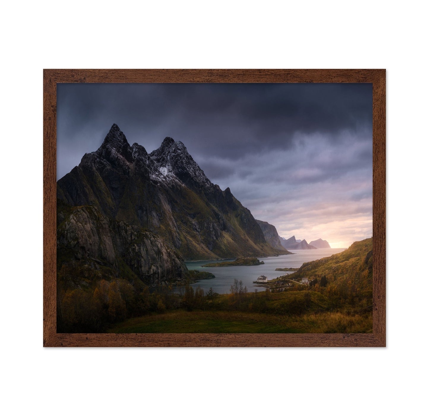 Fjord Mountain Sunset