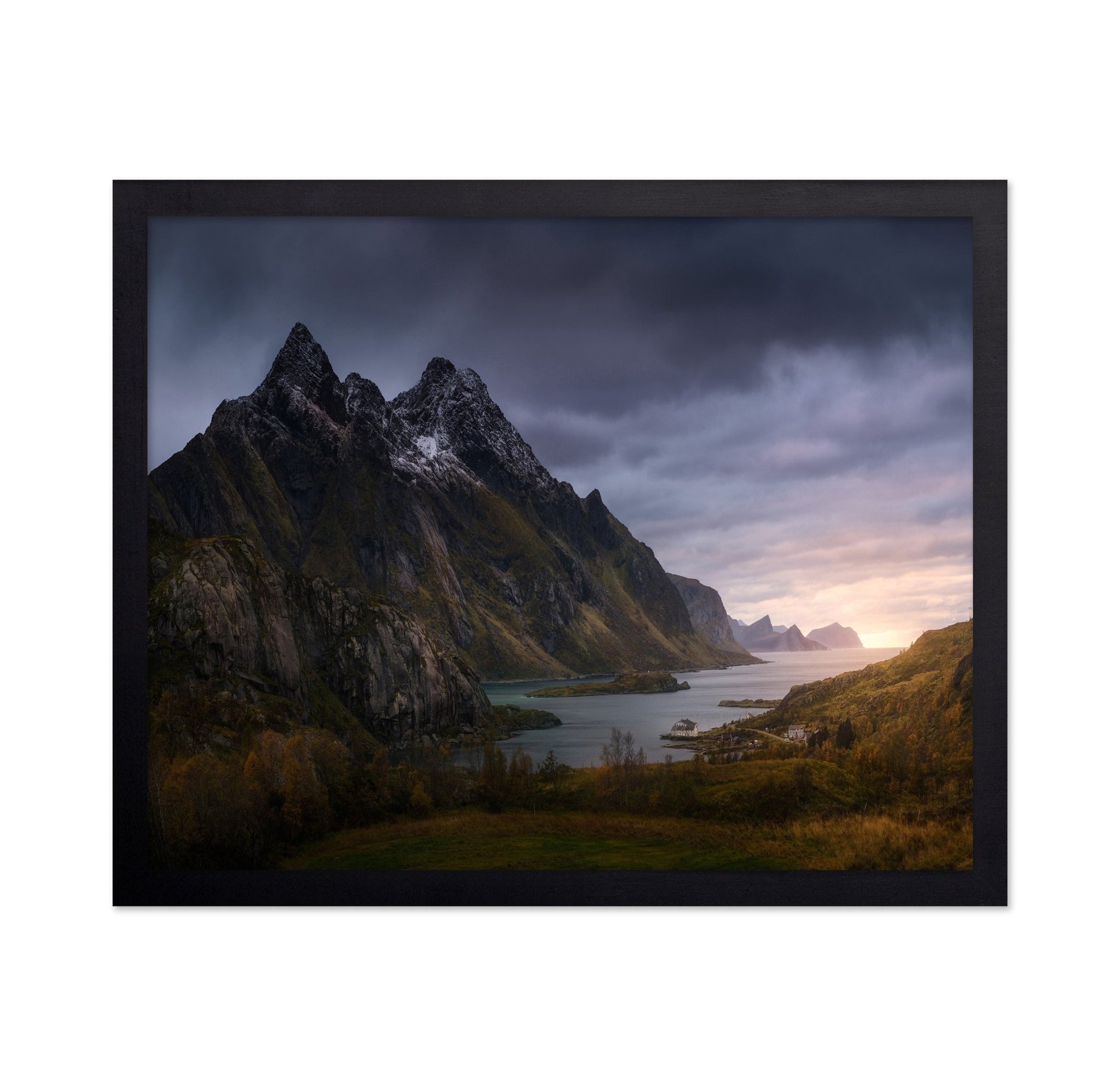 Fjord Mountain Sunset