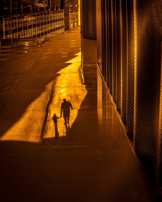 Golden Walk Shadows