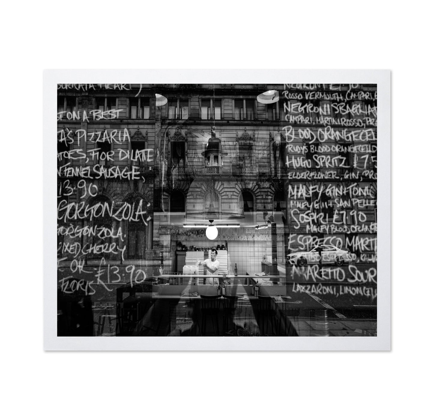 Bistro Window Reflections