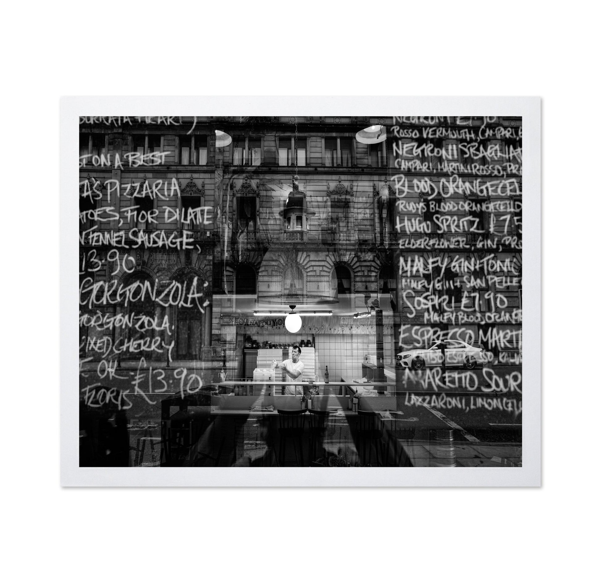 Bistro Window Reflections