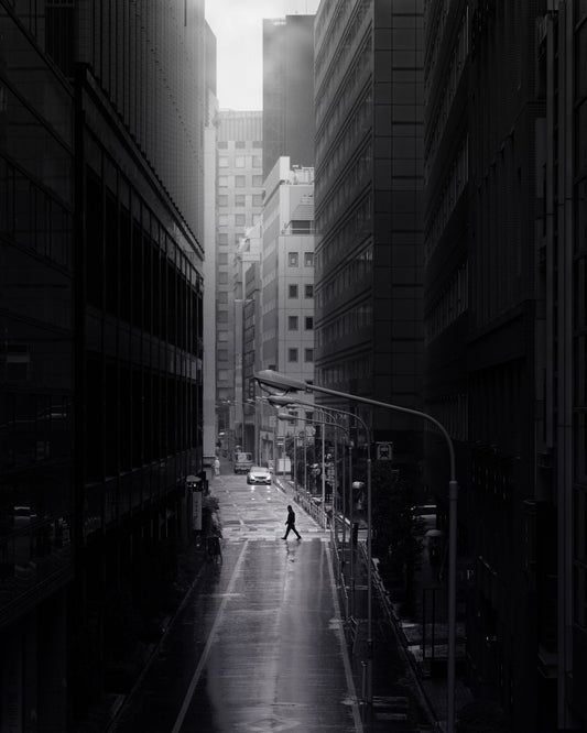 Rainy Alley Crossing