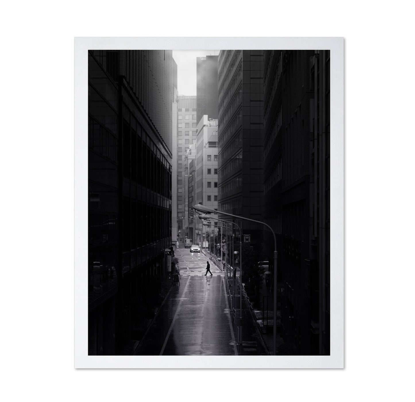 Rainy Alley Crossing