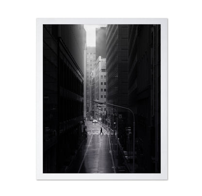 Rainy Alley Crossing
