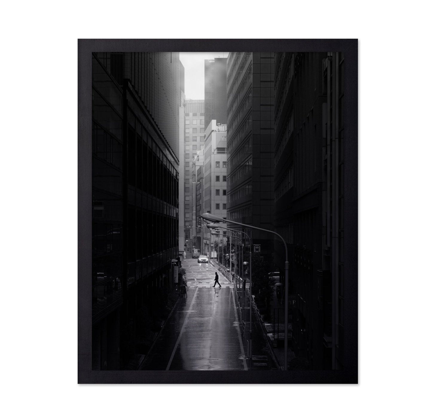 Rainy Alley Crossing
