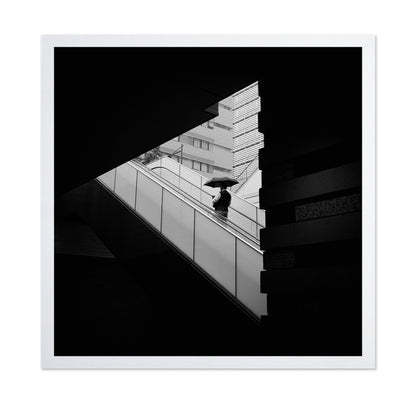 Umbrella Escalator Walk
