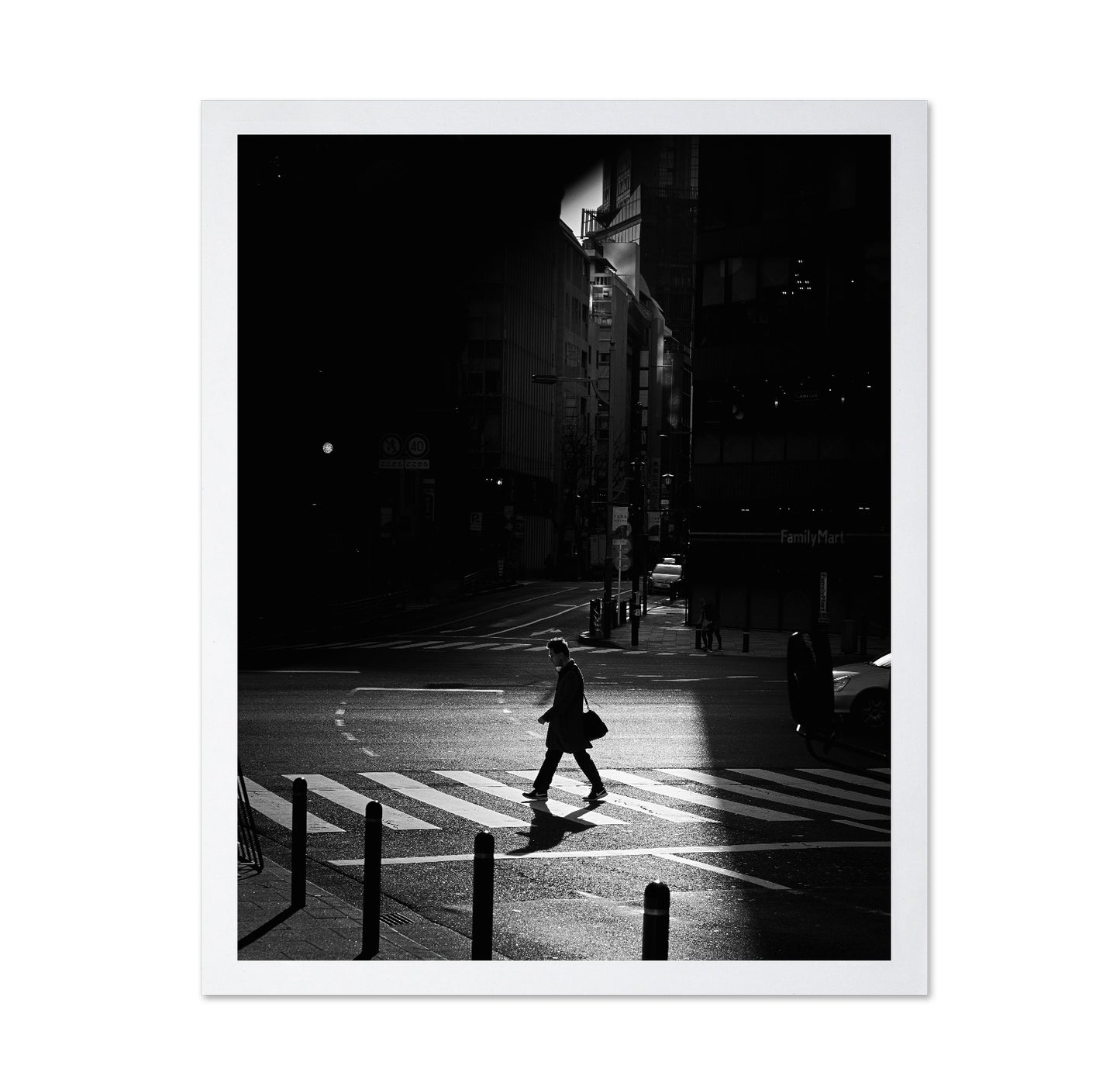 Night Crosswalk Walk