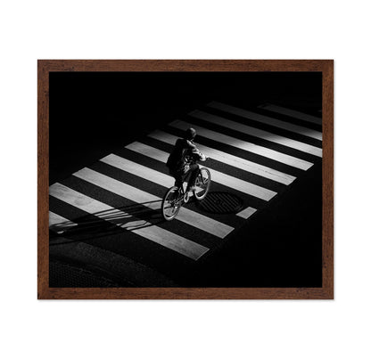 Cyclist Zebra Crossing