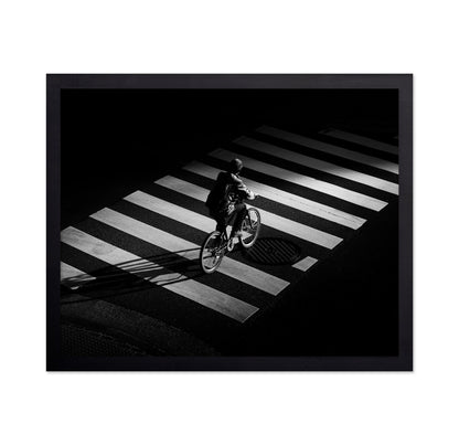 Cyclist Zebra Crossing