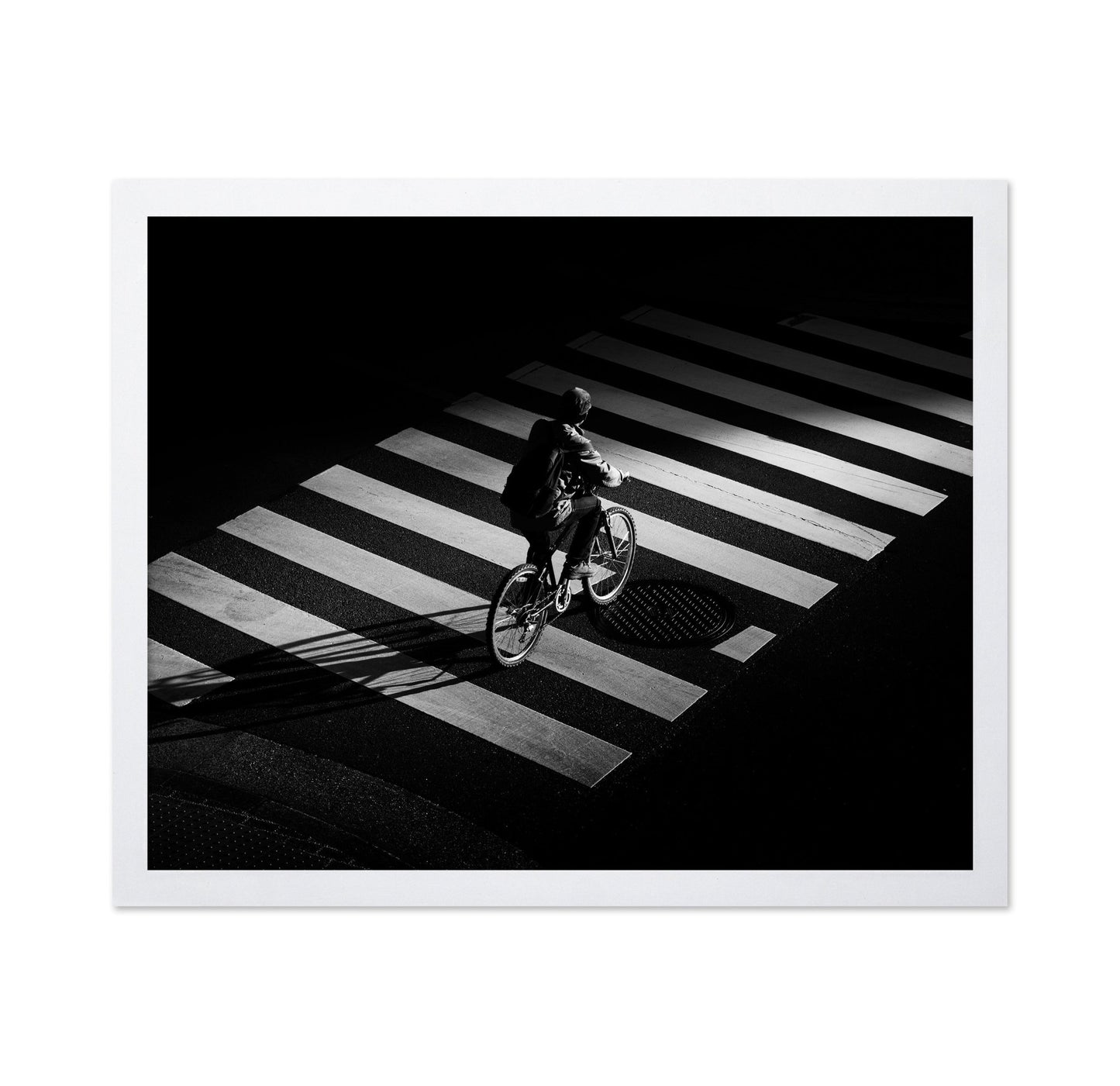 Cyclist Zebra Crossing