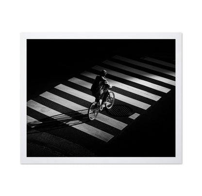 Cyclist Zebra Crossing