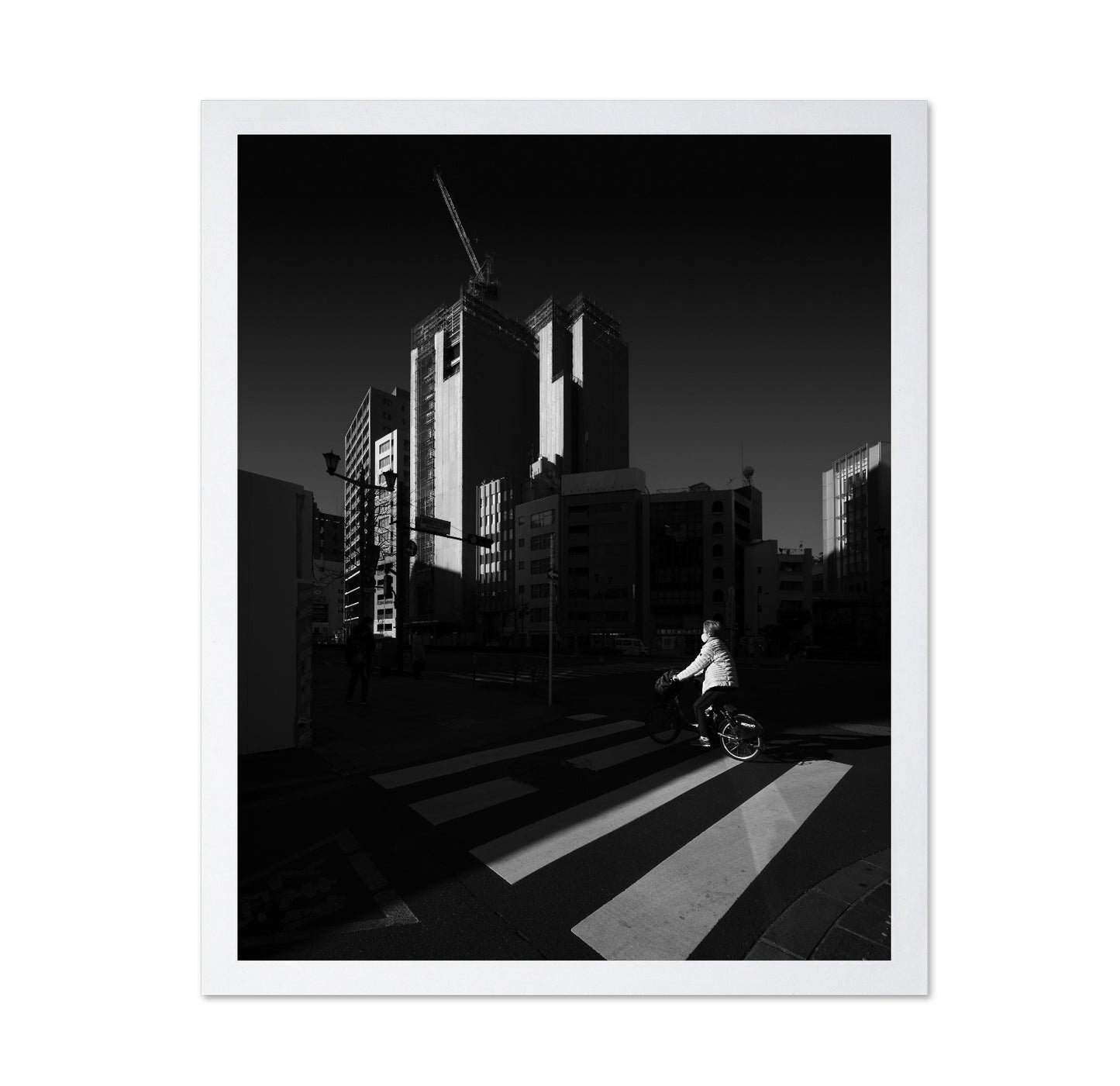 Urban Cyclist Crossing