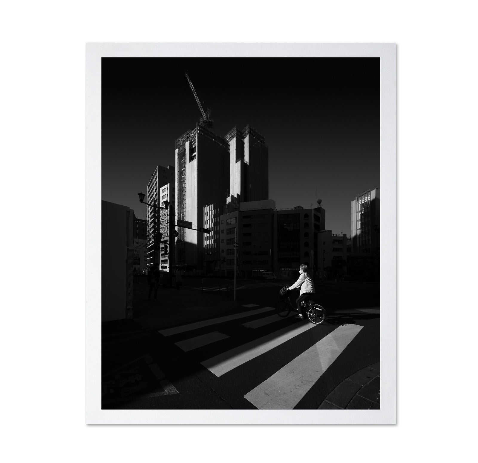 Urban Cyclist Crossing