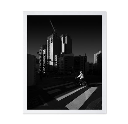 Urban Cyclist Crossing