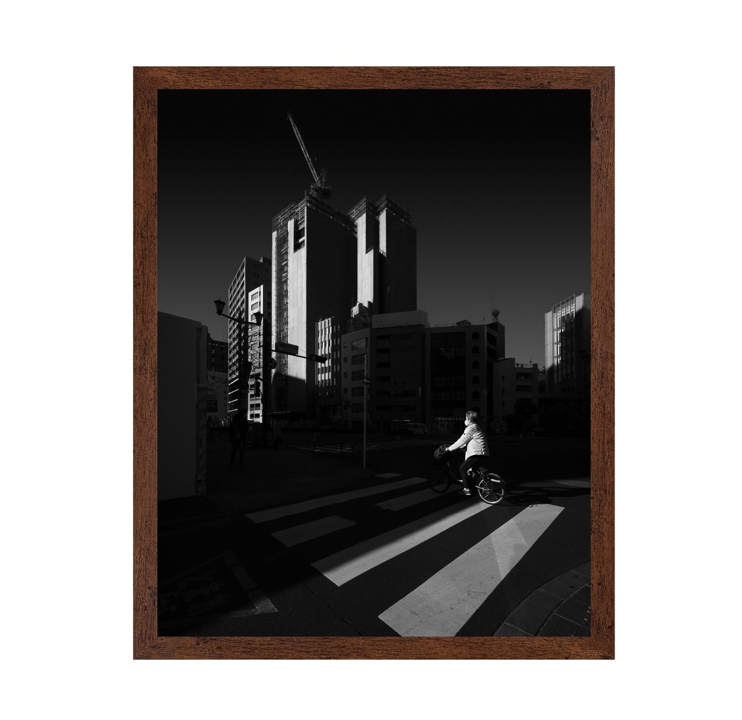 Urban Cyclist Crossing