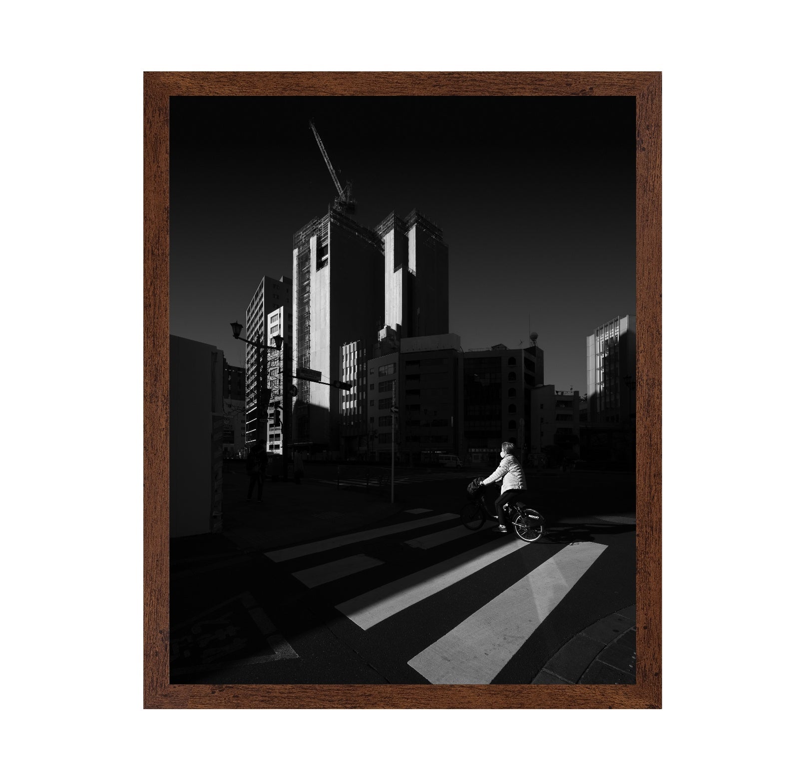 Urban Cyclist Crossing