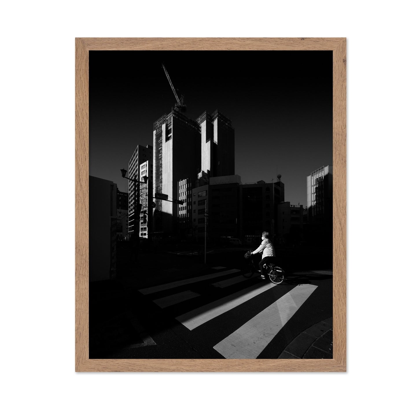 Urban Cyclist Crossing