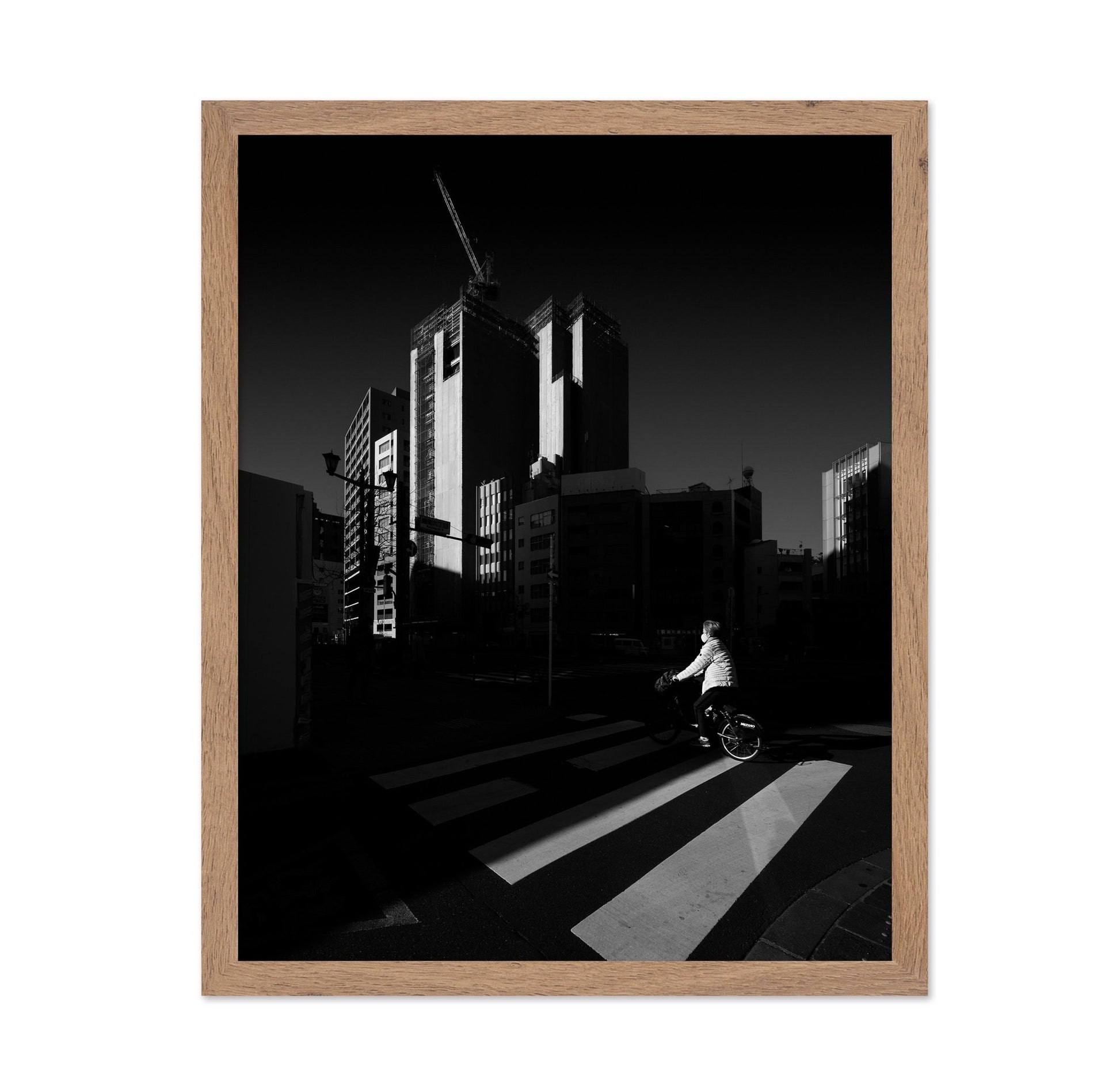 Urban Cyclist Crossing