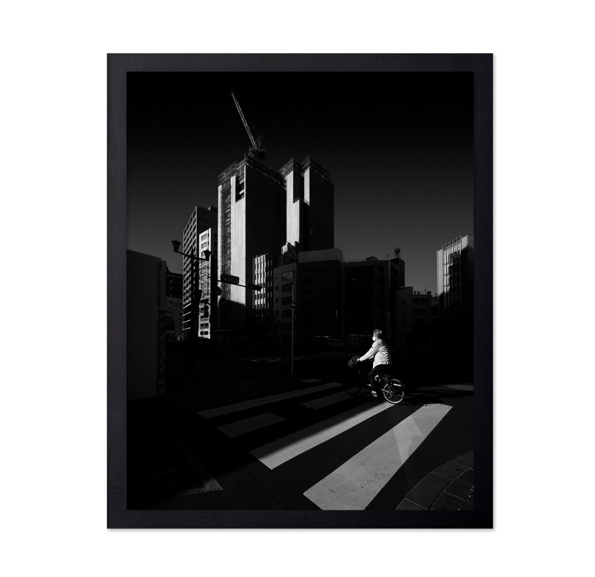 Urban Cyclist Crossing