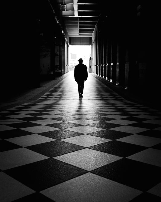 Hallway Silhouette Walk