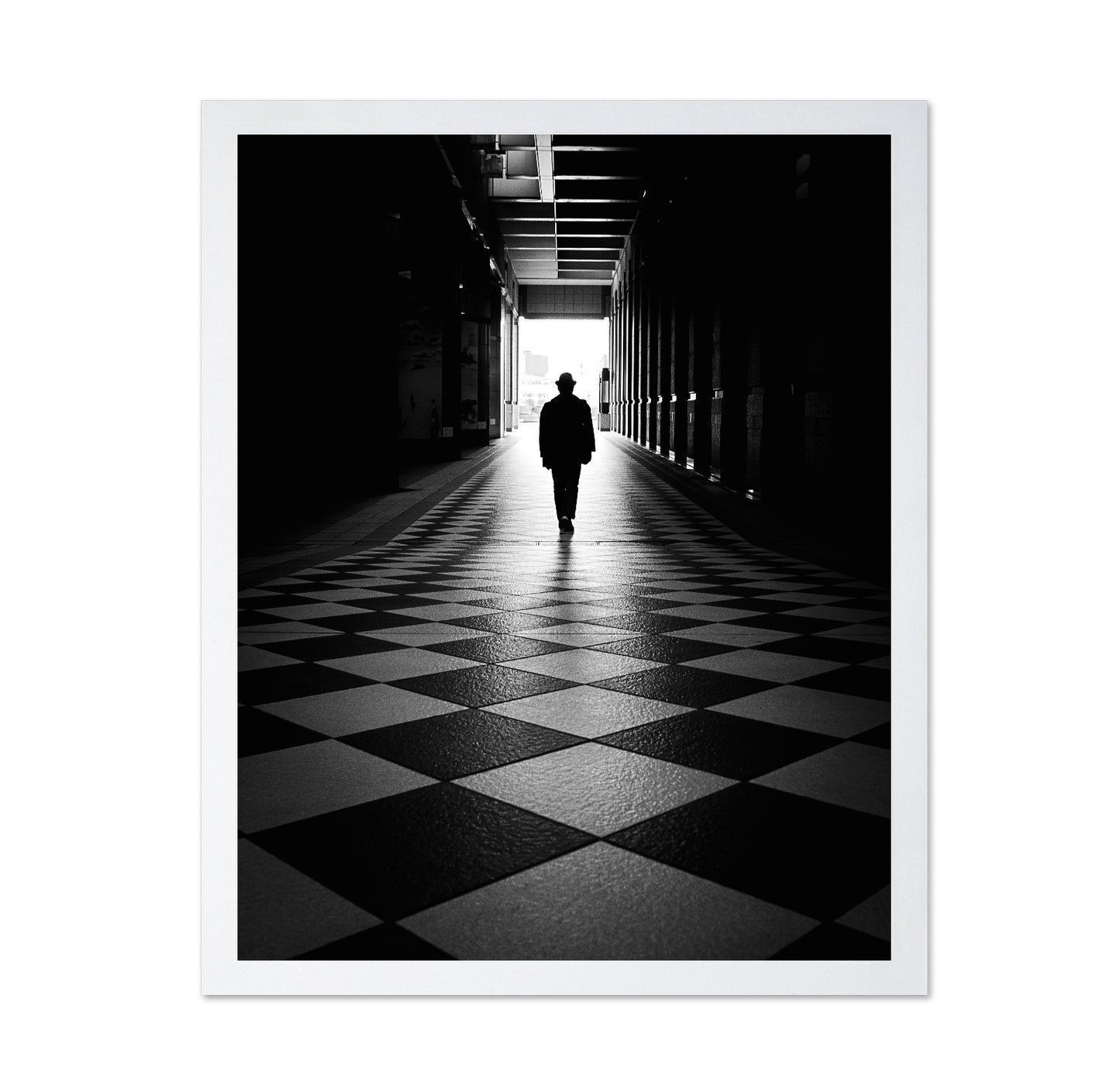 Hallway Silhouette Walk