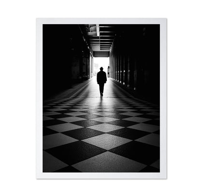 Hallway Silhouette Walk