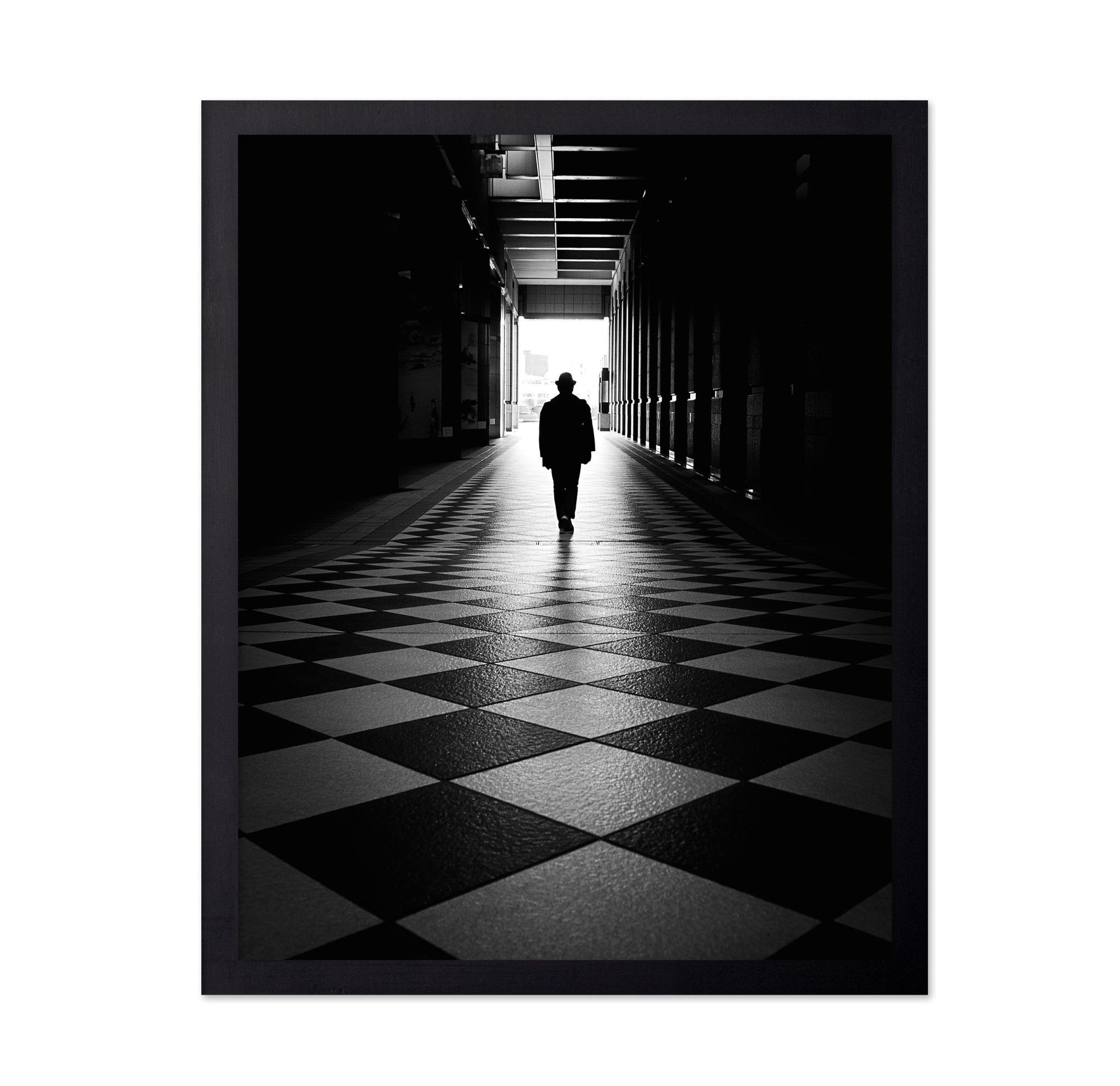 Hallway Silhouette Walk