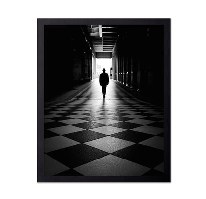 Hallway Silhouette Walk