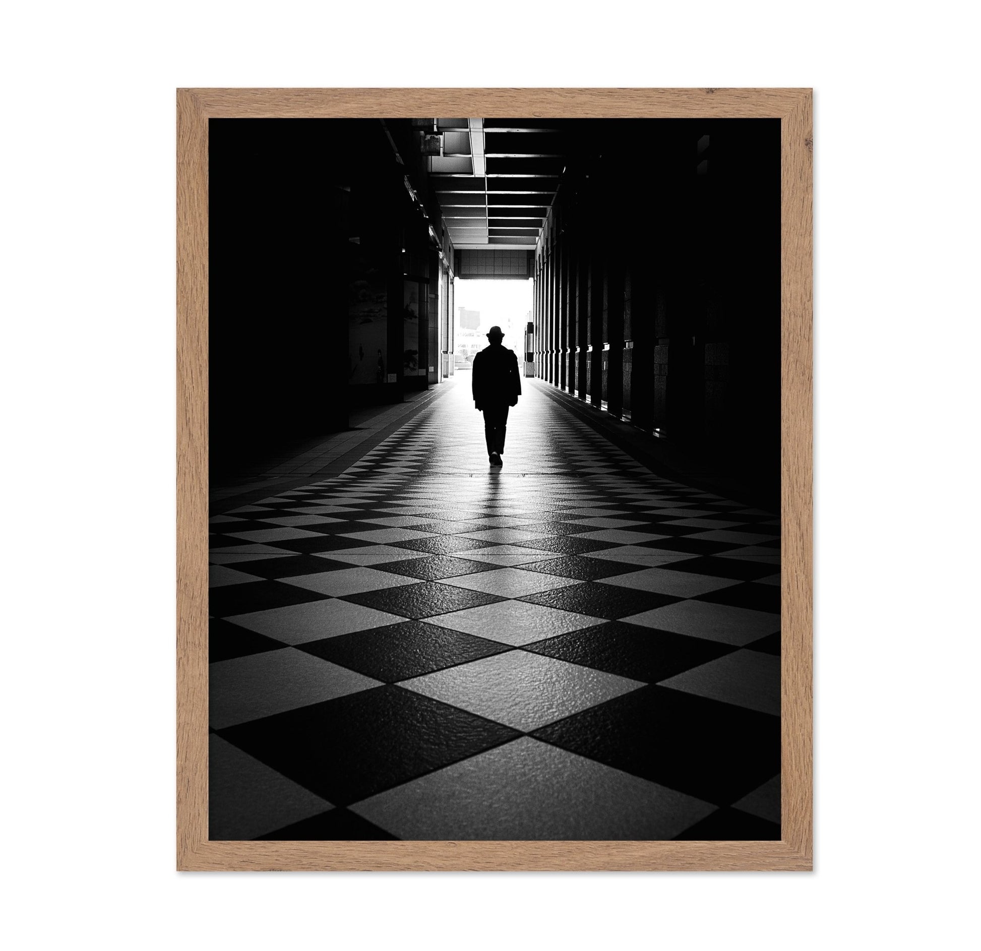 Hallway Silhouette Walk