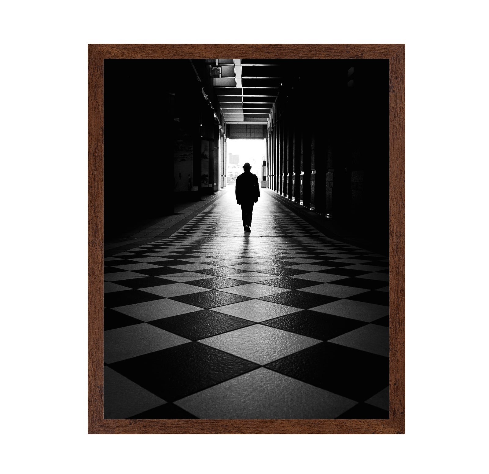 Hallway Silhouette Walk