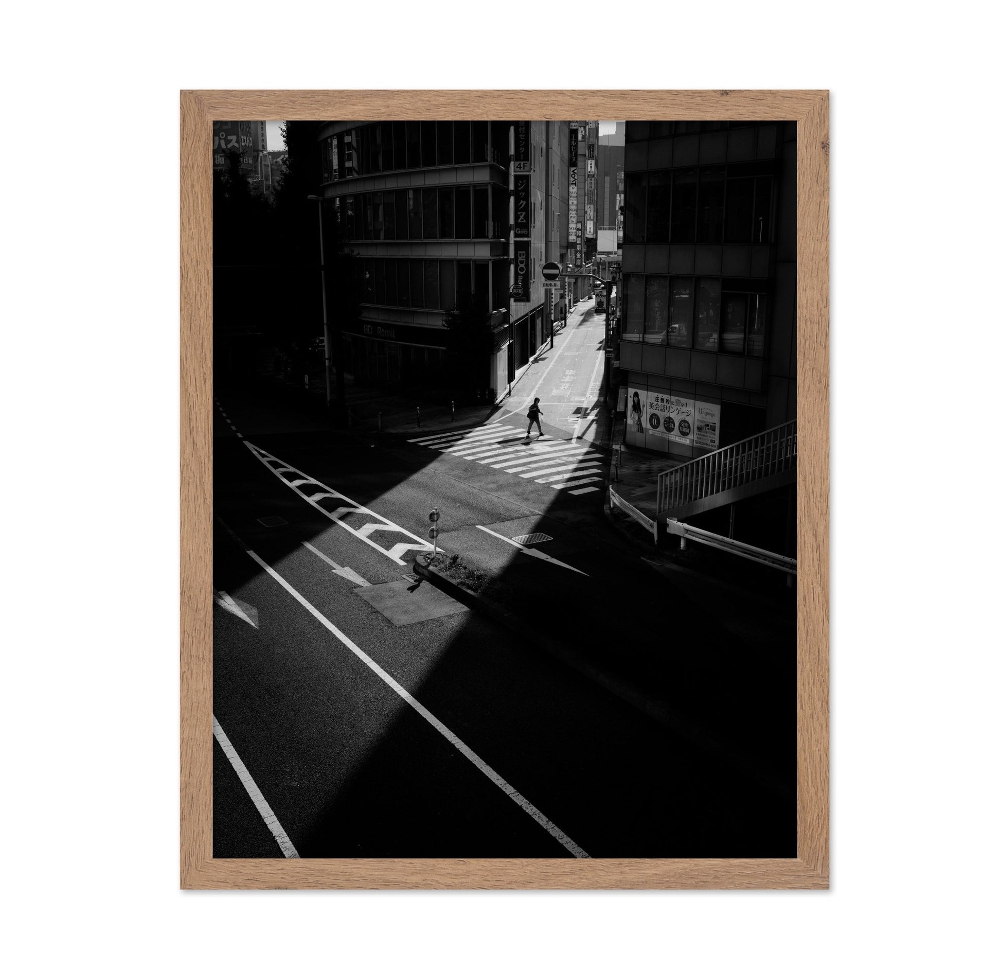 Shadow Crosswalk Scene