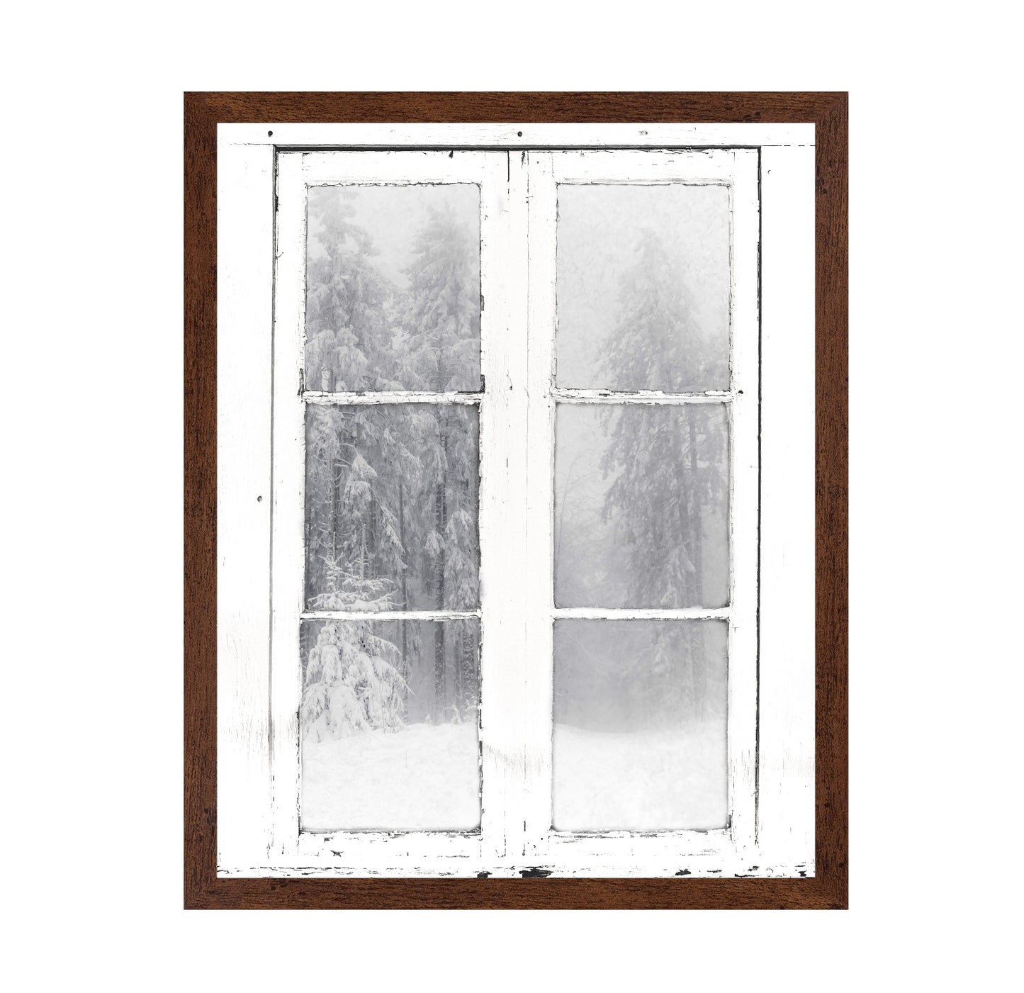 Snow Window View