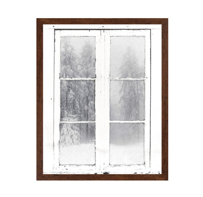 Snow Window View
